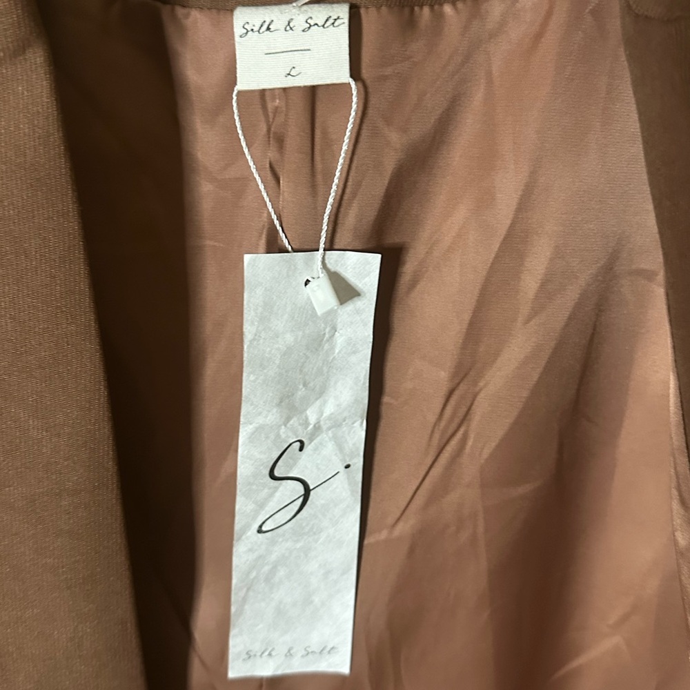 NWT Silk and Salt Blazer Jacket Size L- Casual-Work wear-Heritage-Academia - Picture 3 of 3